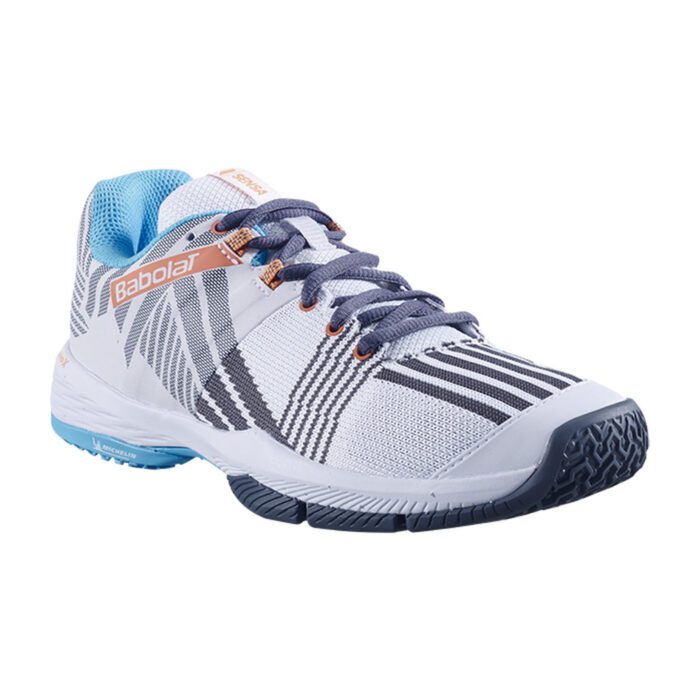 Babolat Sensa dames padelschoen - wit / canyon sunset