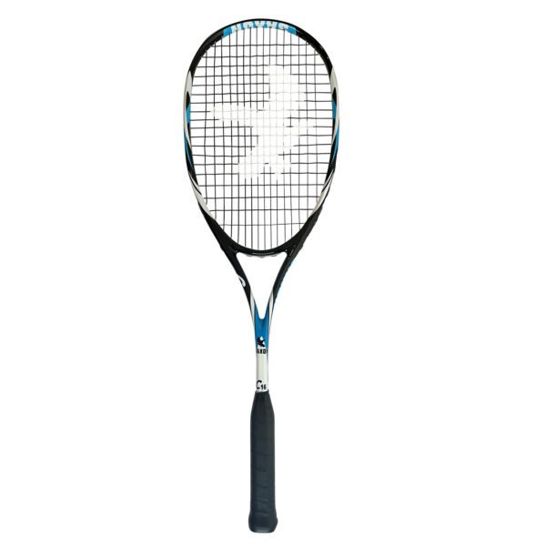 SAXON C16 squashracket  - controle - wit/blauw