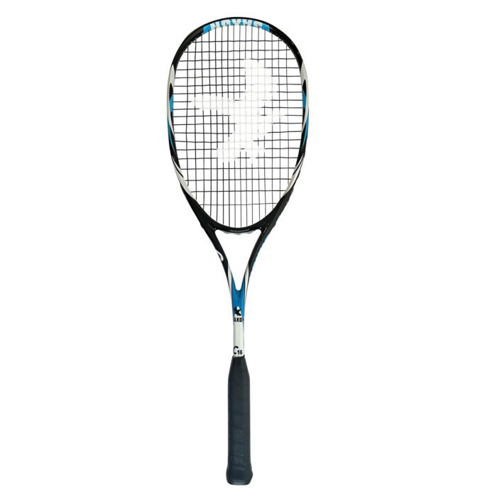 SAXON C16 squashracket  - controle - wit/blauw
