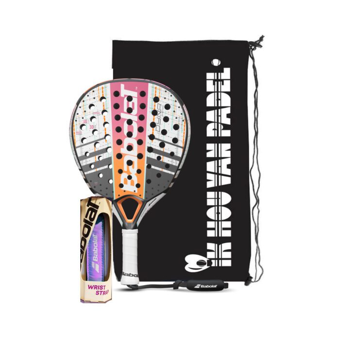 [3-in-1] Babolat Dyna Energy dames padelracket - 330gram - wrist strap en tas