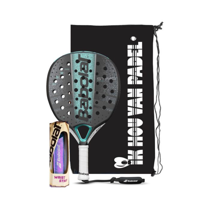 [3-in-1] Babolat Stima Energy dames padelracket - power - met wrist-strap en tas