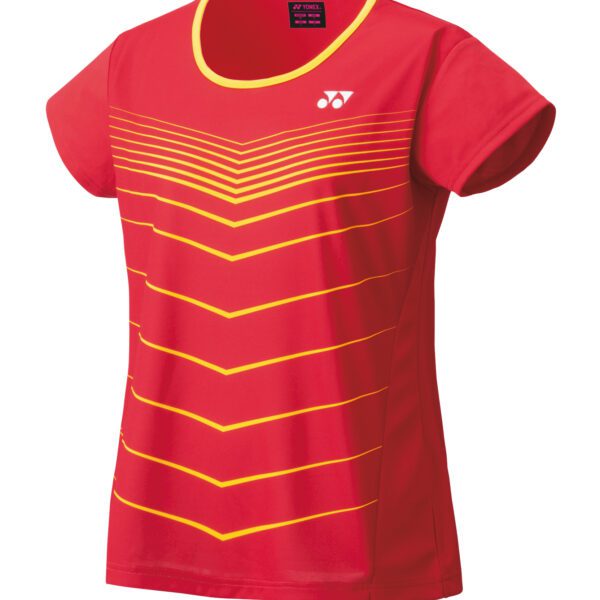 Yonex 16518 tournament dames shirt - rood / geel