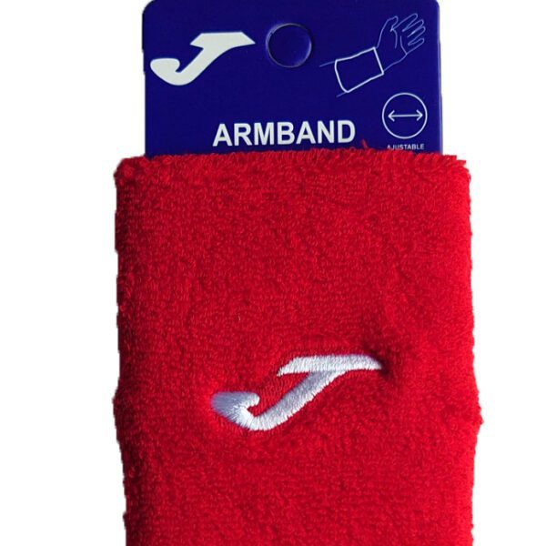JOMA sport armband / wristband - rood/wit (2 stuks)