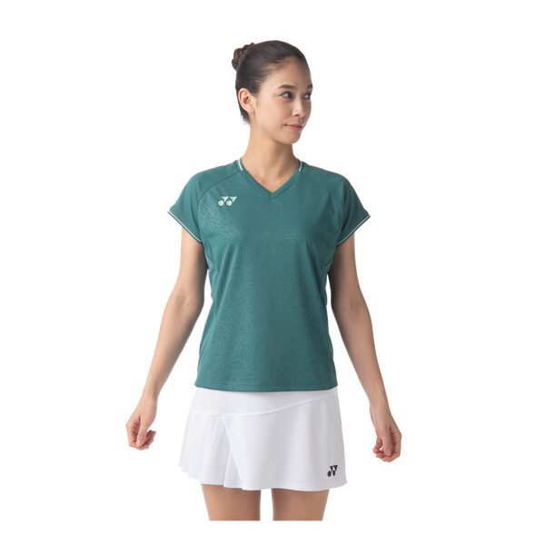 Yonex 20715EX Crew Neck dames sportshirt - antique green