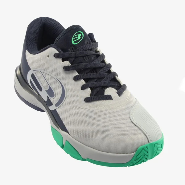 Bullpadel Hack Hybrid Fly 23I padelschoen - licht grijs / groen - 43½
