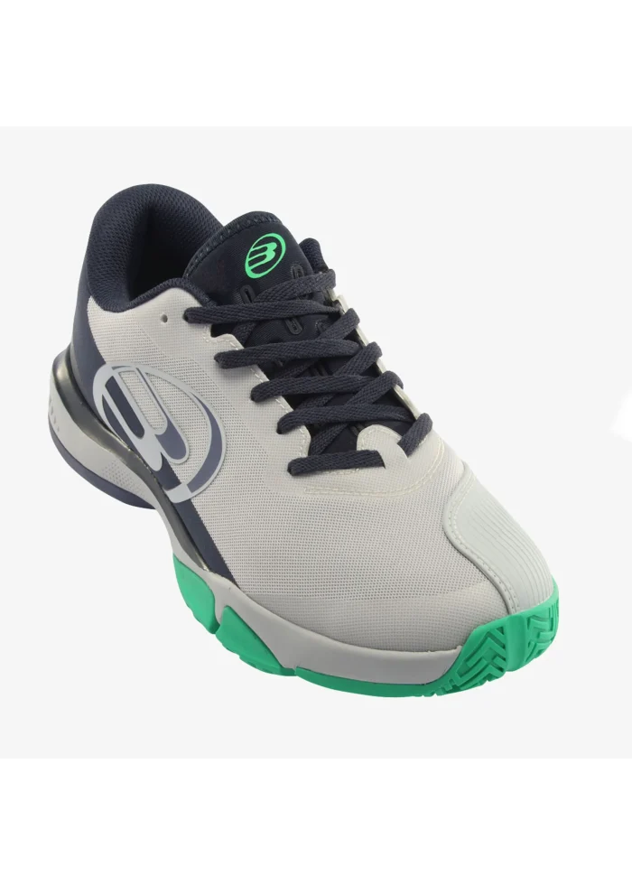 Bullpadel Hack Hybrid Fly 23I padelschoen - licht grijs / groen - 43½