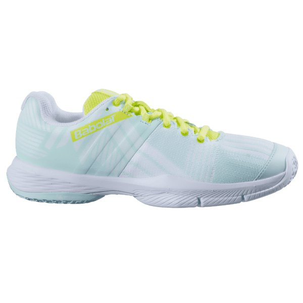 Babolat Sensa dames padelschoen 2024 - wit / lichtblauw