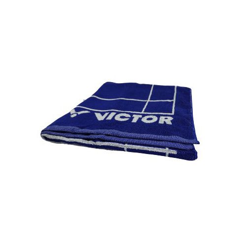 VICTOR sporthanddoek 35x75cm - blauw / wit