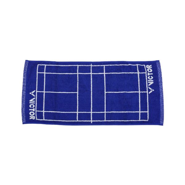 VICTOR badminton badhanddoek 70x150cm - blauw / wit
