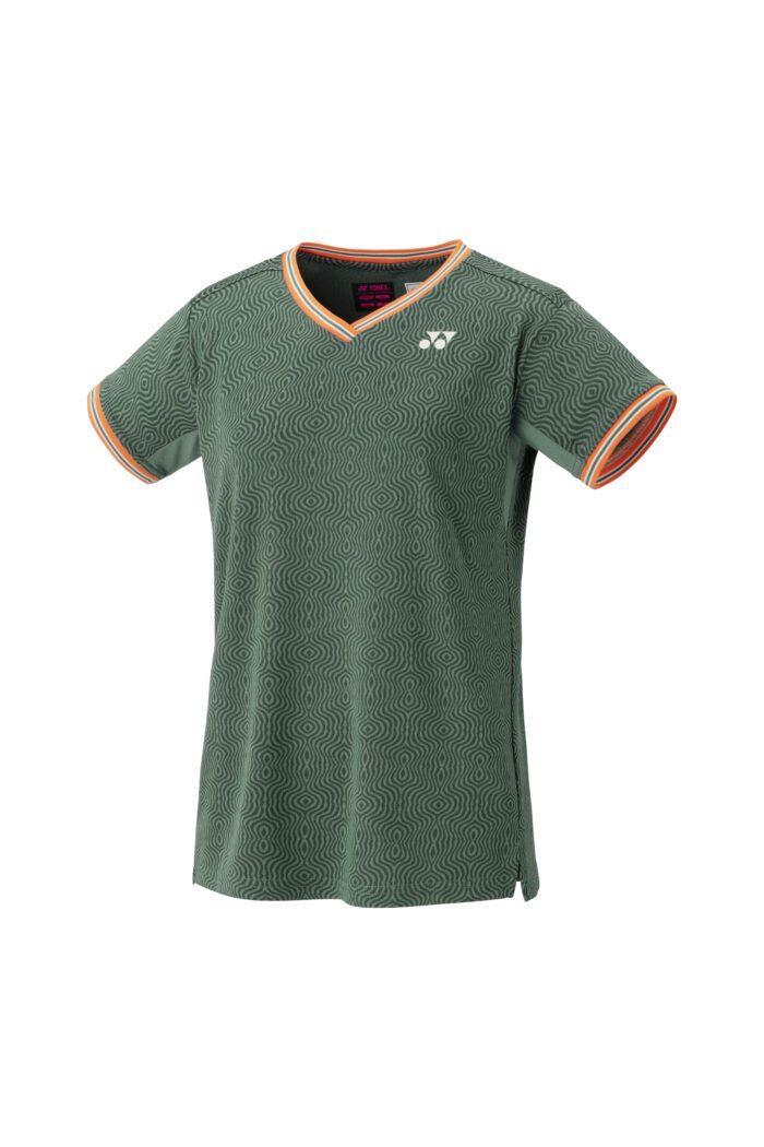 YONEX 20758EX dames Crew Neck Shirt - olive / groen