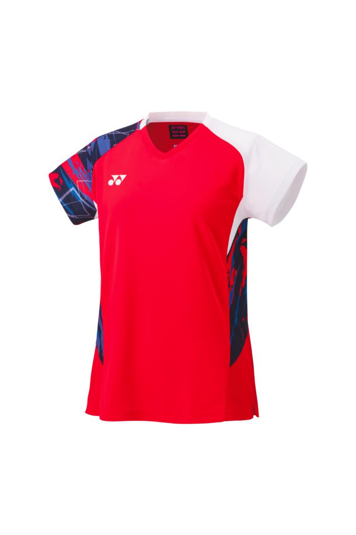 YONEX Chinese tournament 20774EX dames Crew Neck Shirt - chrystal red