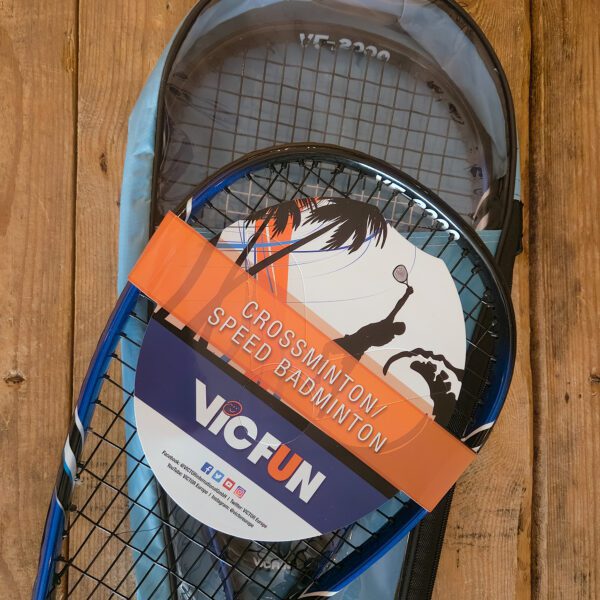 VICTOR Speed badminton VF-2000 set - blauw - met shuttles