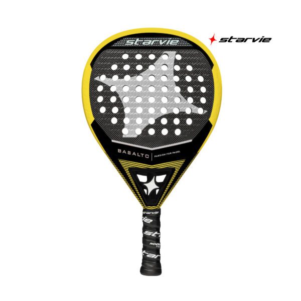 Starvie Basalto Pro padelracket - zwart / geel