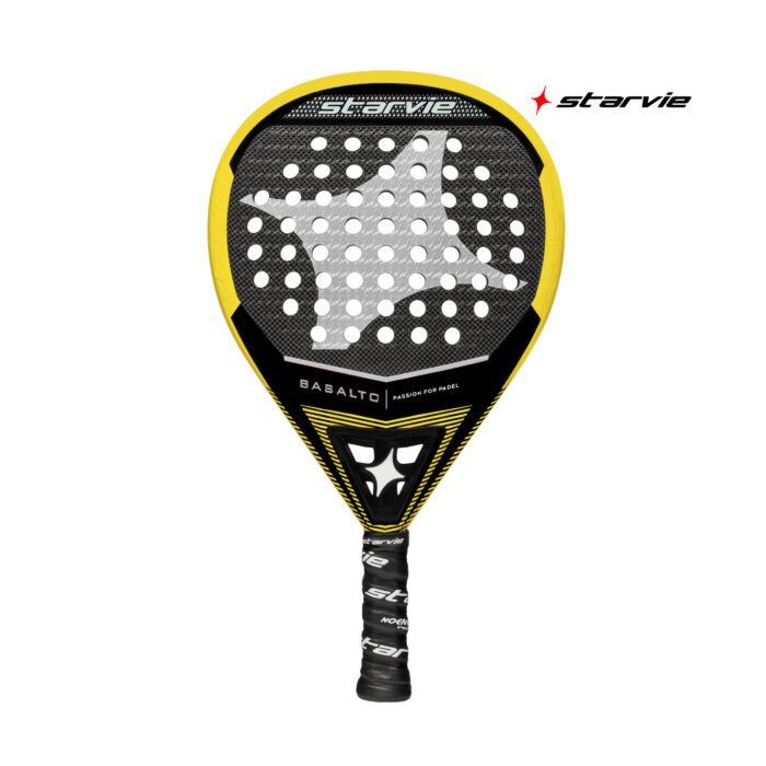 Starvie Basalto Pro padelracket - zwart / geel