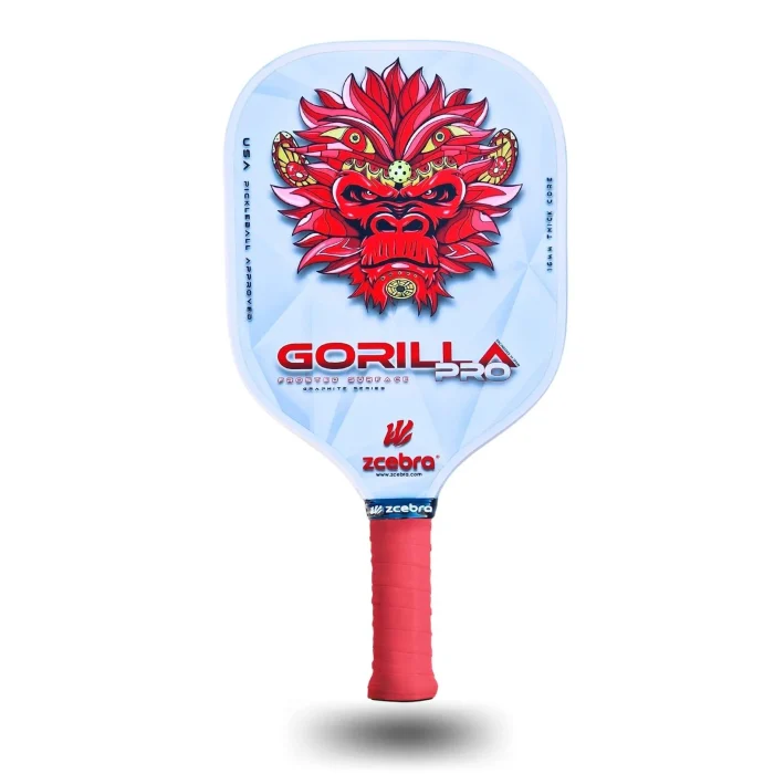 ZCEBRA Gorilla PRO serie carbon pickleball racket - rood