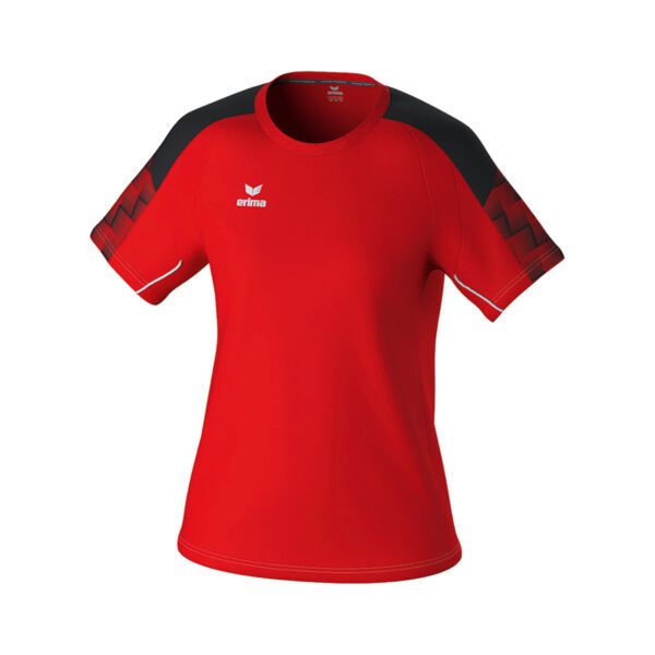 Erima Evo Star dames t-shirt - rood / zwart