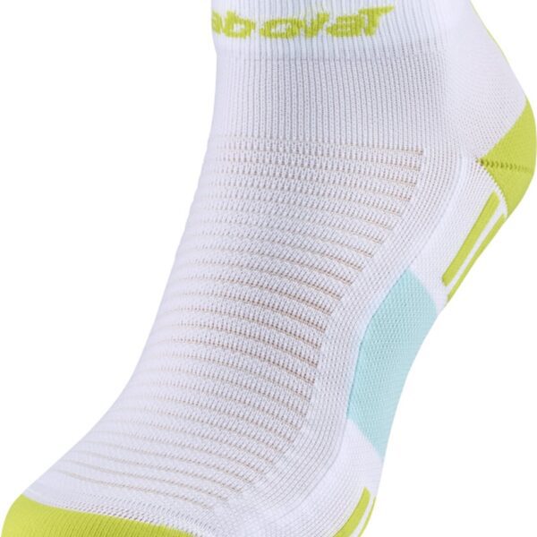 Babolat speciale quarter / korte padel sokken - wit / lime