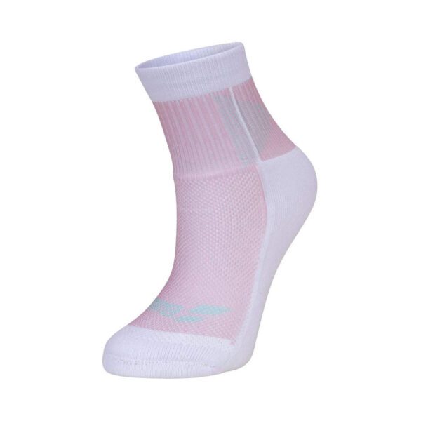 Babolat graphic dames sportsokken - wit / roze - maat 39/42