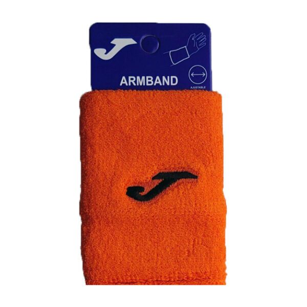 JOMA sport armband / wristband - oranje / zwart (2 stuks)