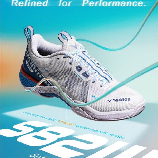 Victor S82III AF badmintonschoen - 2024 - wit / blauw