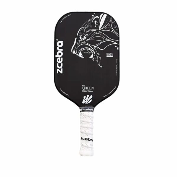ZCEBRA The Queen randloze pickleball racket - zwart / wit