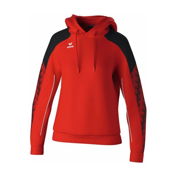 NBBJ Erima Evo Star dames sweatshirt met capucon - rood / zwart