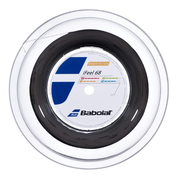 Babolat iFEEL 68 badmintonsnaar - zwart - coil 200m