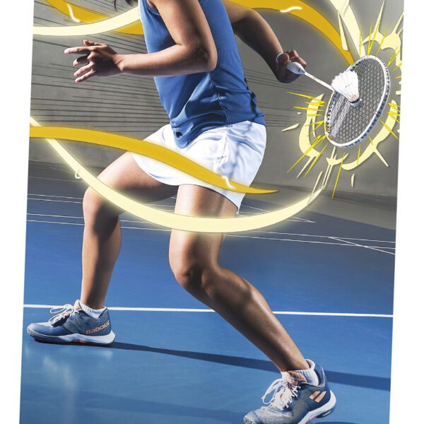 Babolat Jetstream 74 badmintonracket - supersnel - wit/goud