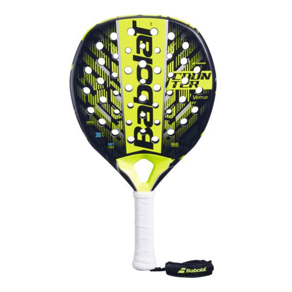 [3-in-1] Babolat COUNTER Vertuo padelracket 2025 - wrist-strap en 'Ik hou van padel' racketbag
