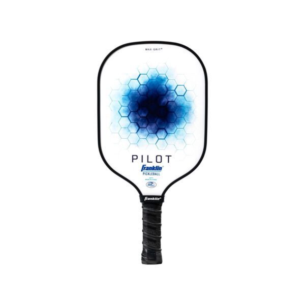 Franklin Pilot Series pickleballracket met MAXgrit® - wit / blauw