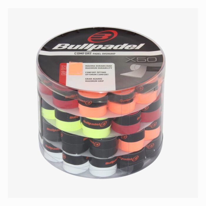 Bullpadel padel overgrips - assorti - box 50stuks