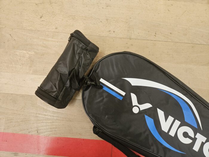 VICTOR badminton squash racketbag met opbergvak voor ballen - zwart / blauw