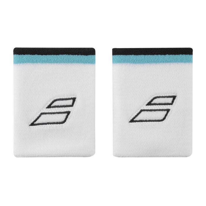 Babolat Terry Jumbo wristband / polsband - 10x8cm - wit / blauw