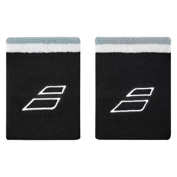 Babolat Terry Jumbo wristband / polsband - 10x8cm - zwart / wit