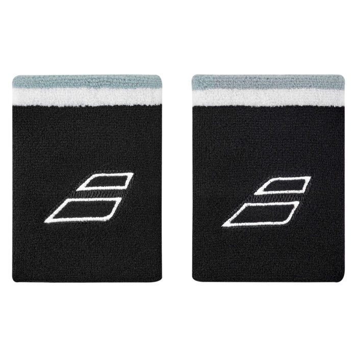 Babolat Terry Jumbo wristband / polsband - 10x8cm - zwart / wit