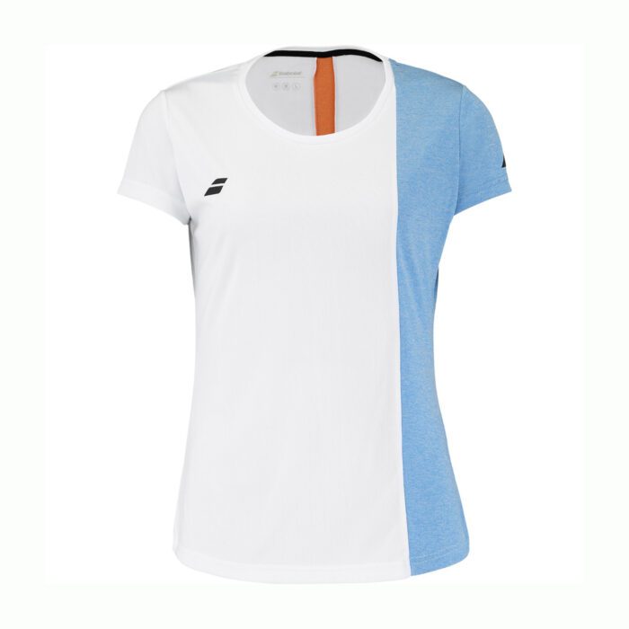 Babolat PLAY Cap sleeve dames shirt - wit / blauw