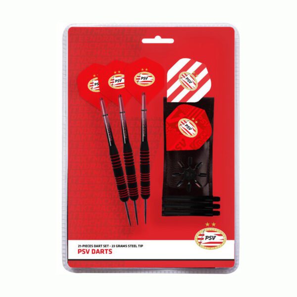 PSV 21-delig darts gift set - 23gram steel tip