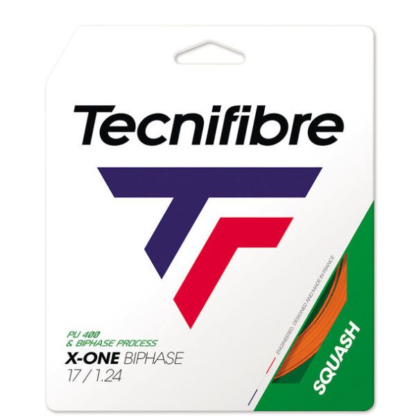 Tecnifibre X-one Biphase squashsnaar 1.24mm - 10m oranje