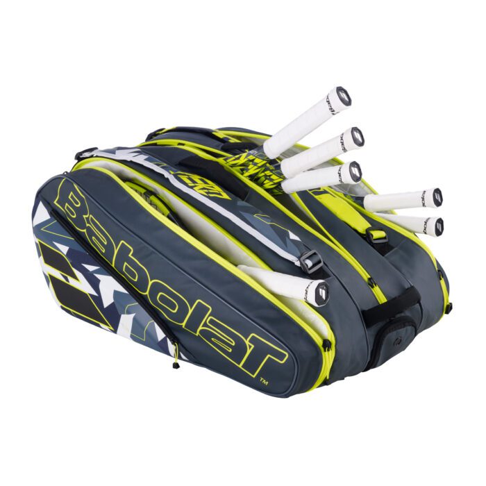 Babolat RHx12 Pure AERO tennis racketbag - grijs / geel