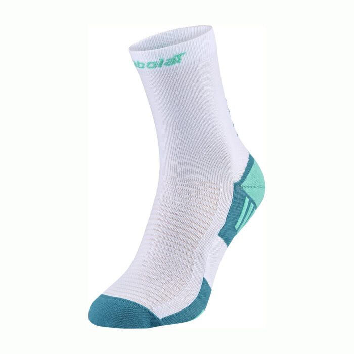Babolat speciale mid-calf padel sokken - wit / electric groen