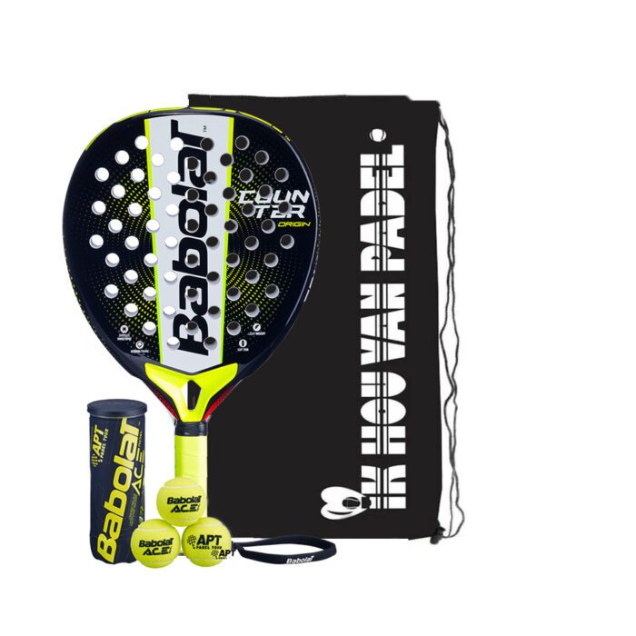 [3-in-1] Babolat COUNTER Origin padelracket 2025 – ballen – beschermtas