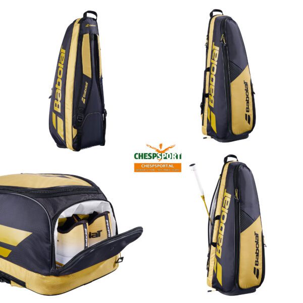 Babolat BACKRACK 3 badminton rugzak tas - zwart / goud