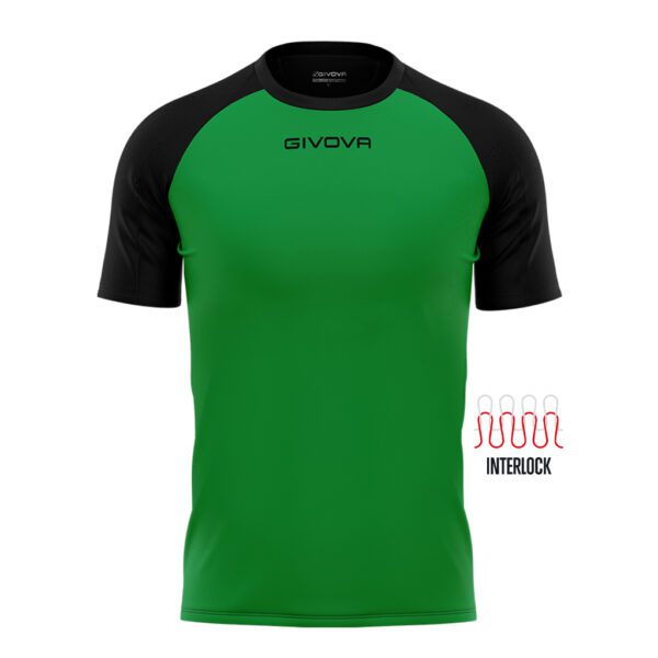Givova Official Capo Taglia unisex sportshirt - groen/zwart
