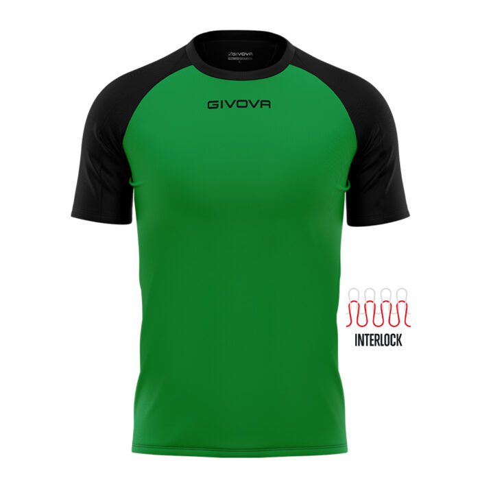 Givova Official Capo Taglia unisex sportshirt - groen/zwart