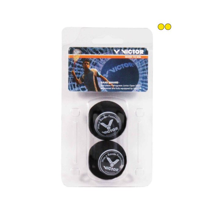 VICTOR squashballen per 2pcs - blauw, rood, enkel geel en dubbel geel