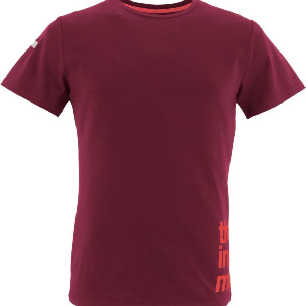 The Indian Maharadja heren Kota shadow tee - katoen - bordeaux rood
