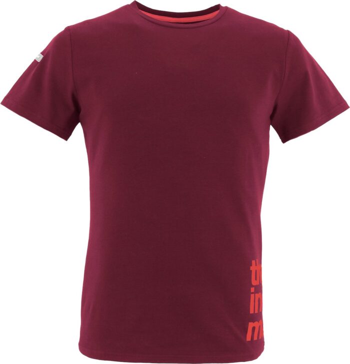 The Indian Maharadja heren Kota shadow tee - katoen - bordeaux rood